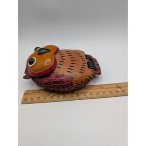 Owl Shaped Women's Leather Coin Purse Wallet Vintage Brown Red